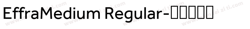 EffraMedium Regular字体转换